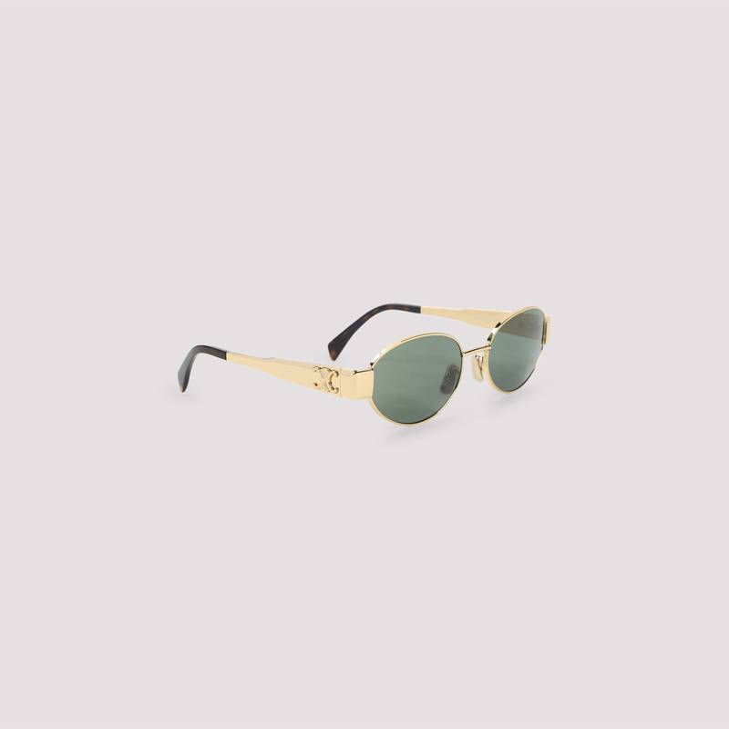 Celine Triomphe 01 Sunglasses - Gold Green