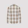 Celine Loose Shirt - Sable Beige Marron Check - Thumbnail 4