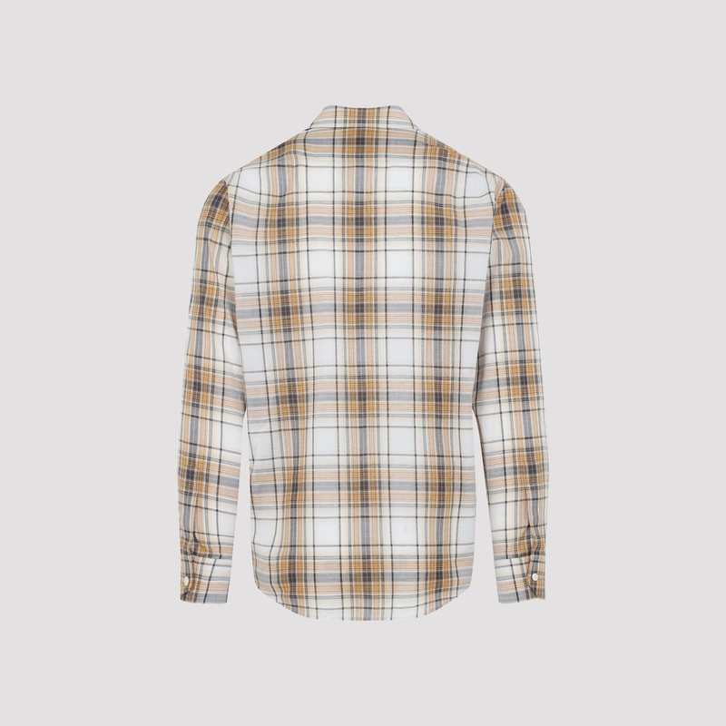 Celine Loose Shirt - Sable Beige Marron Check