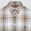 Celine Loose Shirt - Sable Beige Marron Check - Thumbnail 5