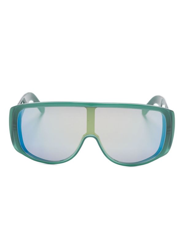 MM6 Maison Margiela Mask Sunglasses - Green