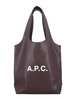 A.P.C. Ninon Small Tote Bag - Dark Brown - Thumbnail 1