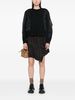 sacai Tweed Wool Mini Skirt - Black - Thumbnail 4