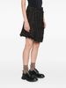 sacai Tweed Wool Mini Skirt - Black - Thumbnail 5