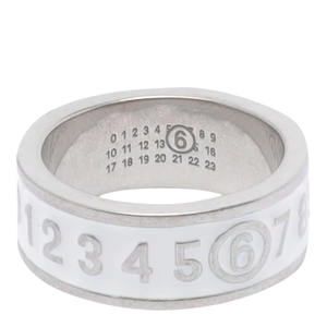 MM6 Maison Margiela Numeric Signature Logo Ring - White | Garmentory