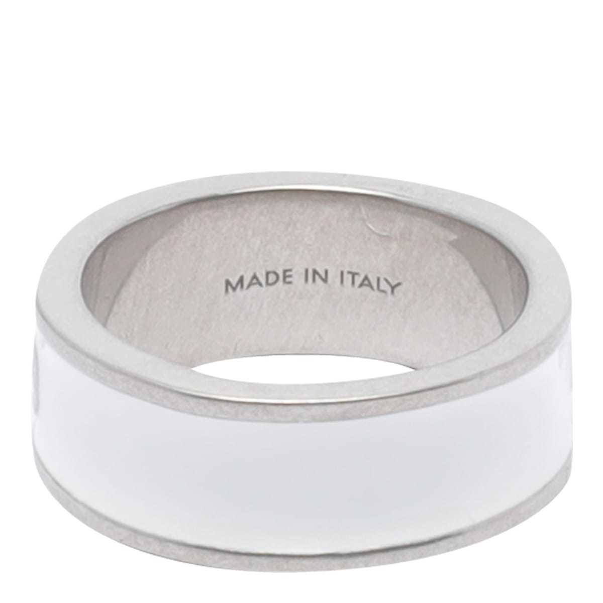MM6 Maison Margiela Numeric Signature Logo Ring - White | Garmentory