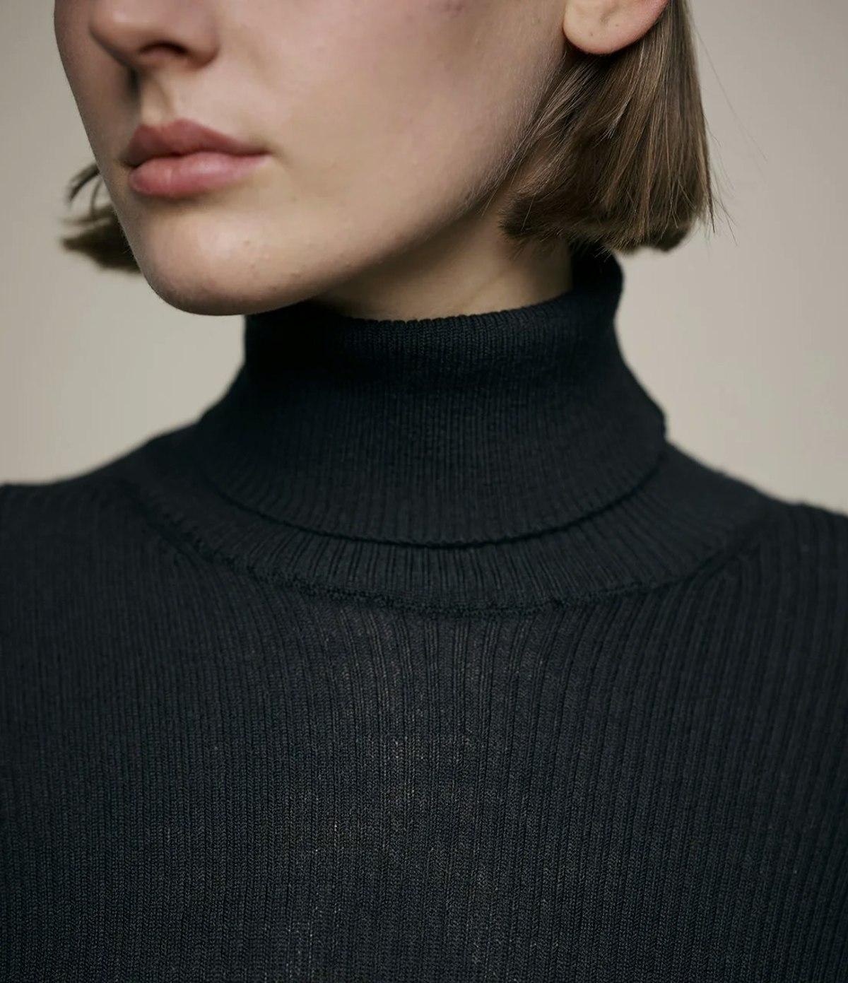 Merz b. Schwanen Ribbed Turtleneck Pullover - Image 4 of 4