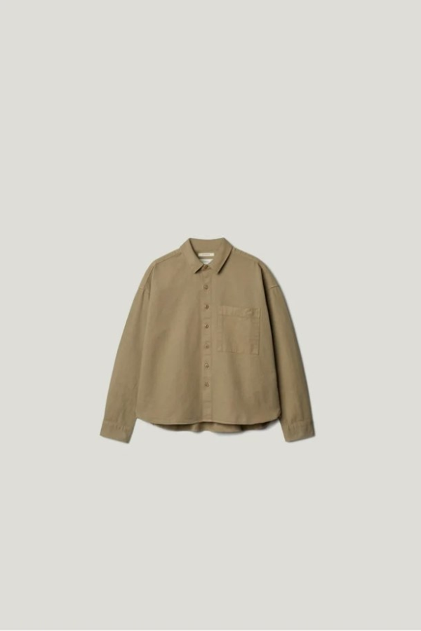 Merz B. Schwanen Organic Cotton Twill Boxy Shirt
