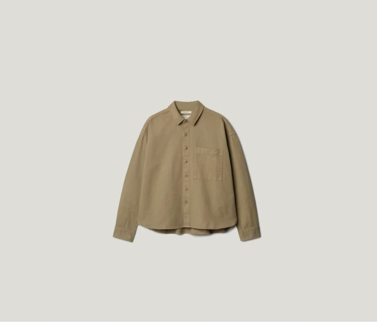 Merz B. Schwanen Organic Cotton Twill Boxy Shirt - Image 1 of 3