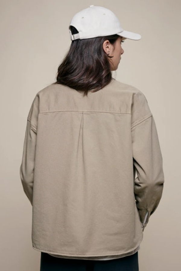 Merz B. Schwanen Organic Cotton Twill Boxy Shirt