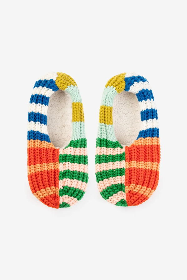 Verloop Patchwork Stripe Rib Slippers