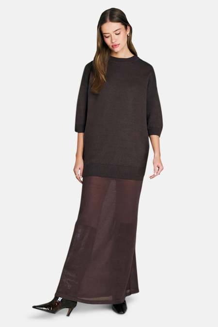 rib knit mini dress QUIRA
