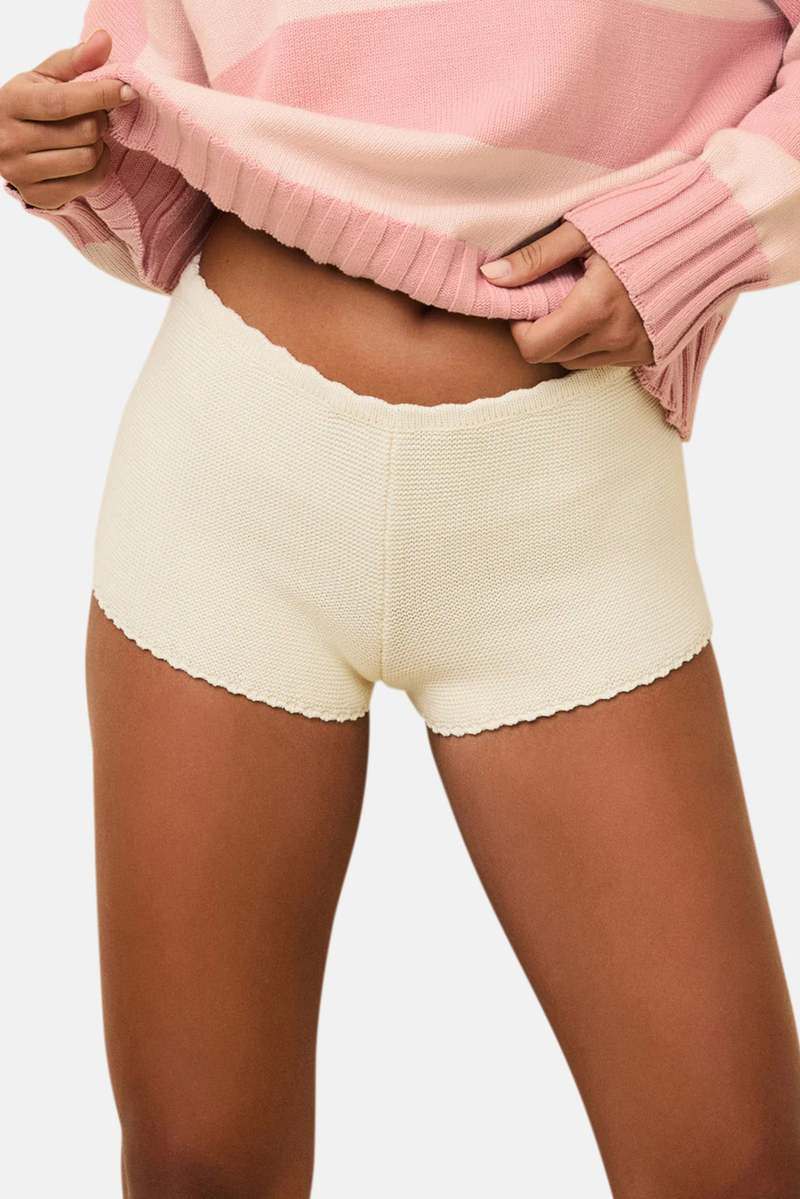 Solid and Striped Celeste Short