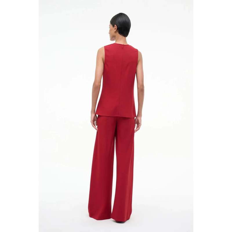 Staud Stroll Pant - Pomegranate