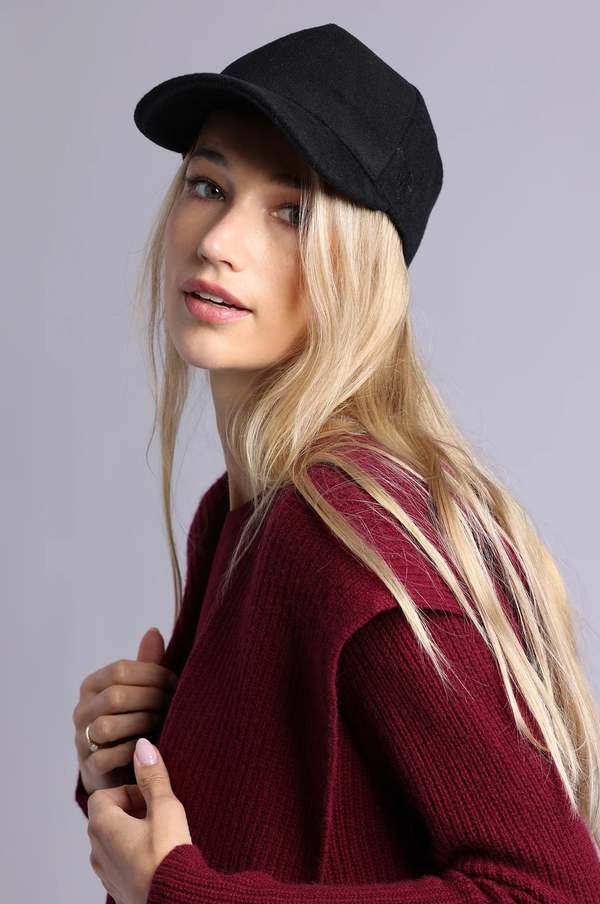 Minnie Rose Wool Trucker Hat