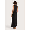 Faithfull The Brand Taylor Midi Dress - Black - Thumbnail 3