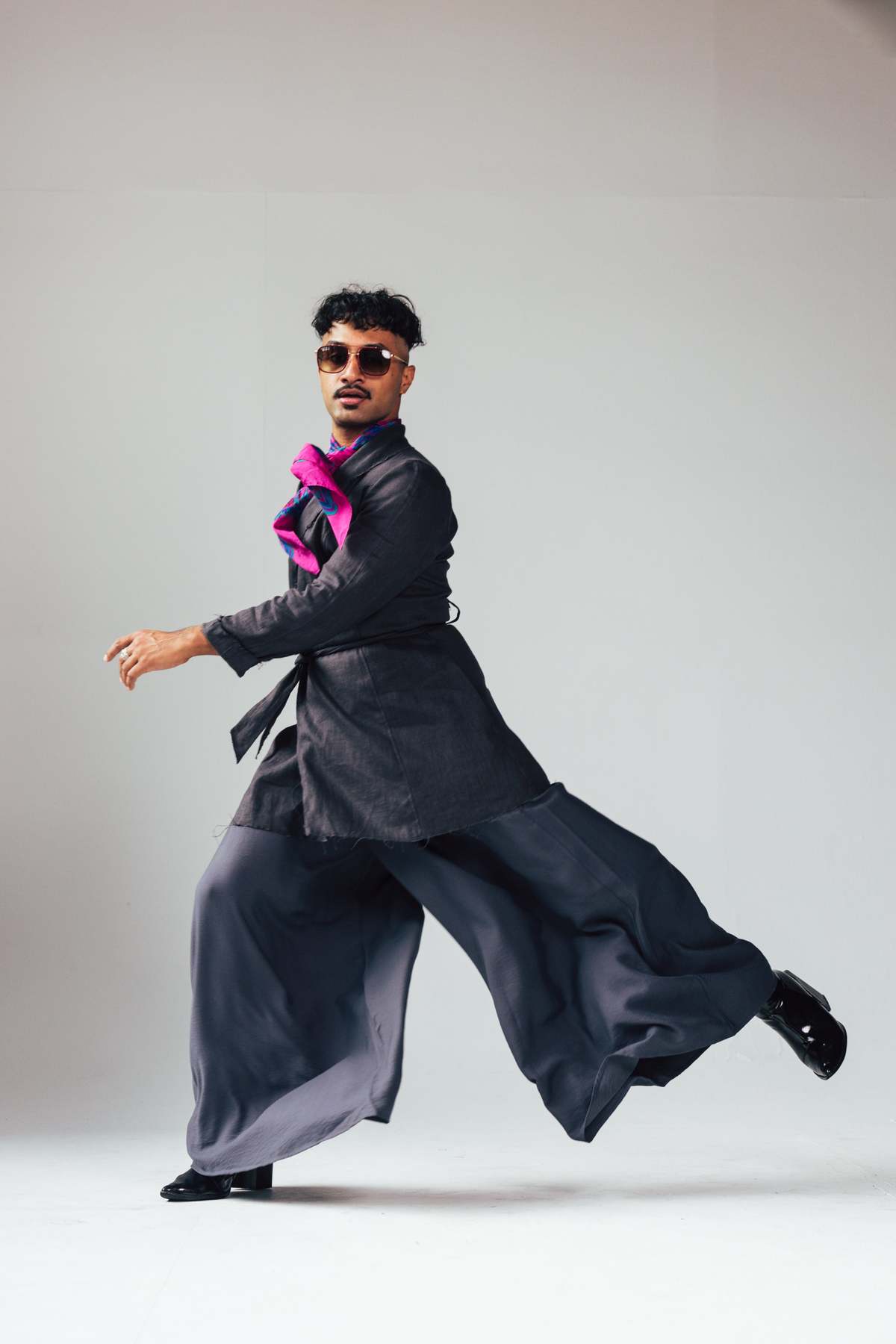 Jean Jones Deconstructed Wrap Jacket - Slate - Image 1 of 4