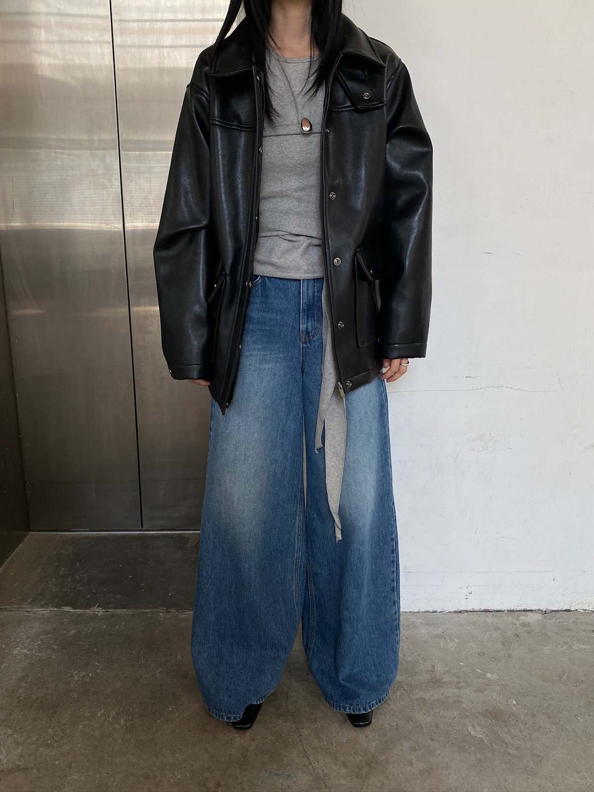 The NKC Store Briona Vegan Leather Jacket - Image 4 of 12