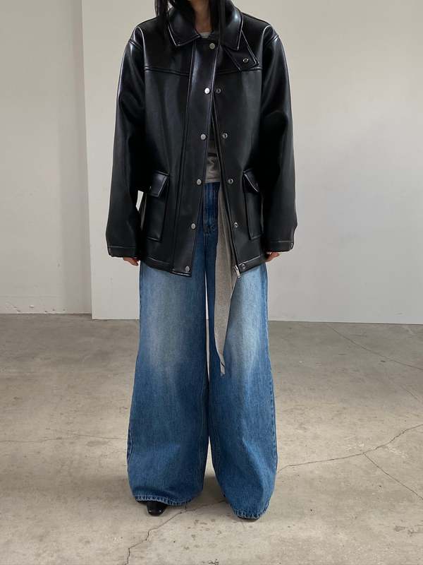 The NKC Store Briona Vegan Leather Jacket