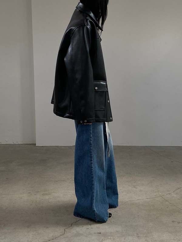 The NKC Store Briona Vegan Leather Jacket