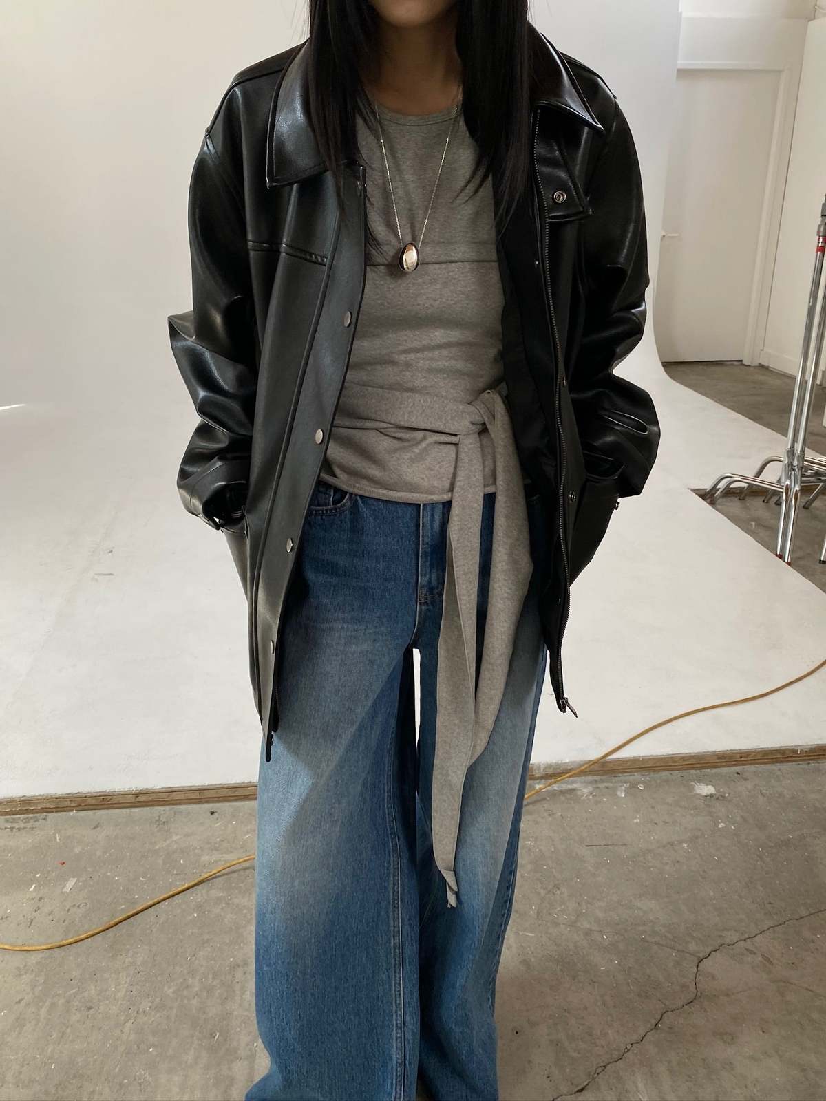 The NKC Store Briona Vegan Leather Jacket - Image 9 of 12