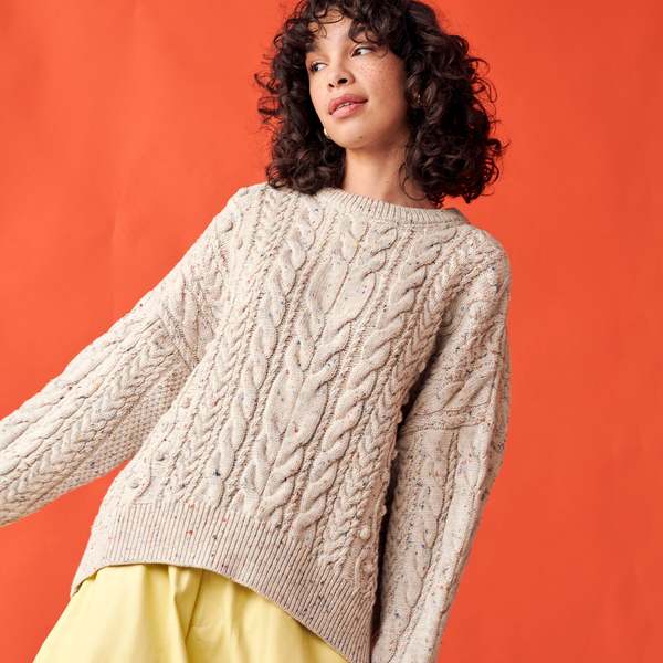 GiGi Knitwear Oversized Cable Sweater