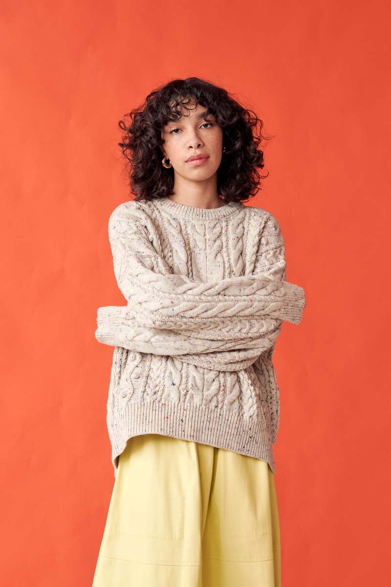 GiGi Knitwear Oversized Cable Sweater