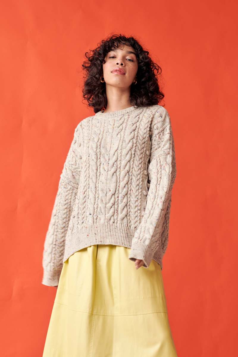 GiGi Knitwear Oversized Cable Sweater