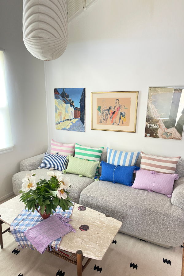 Archive New York Antigua Pillow - Light Lavender Solid