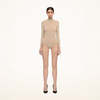 Wolford Buenos Aires String Bodysuit - Café Au Lait - Thumbnail 1