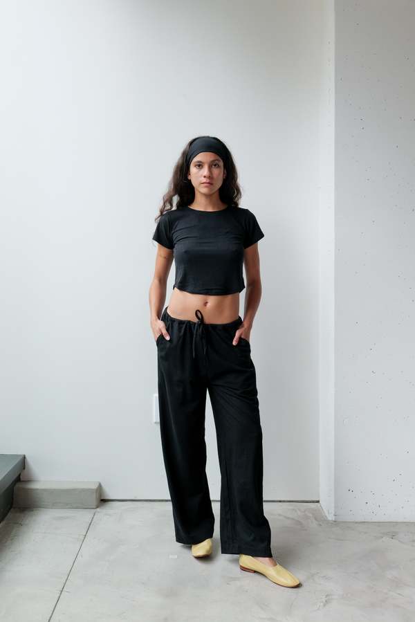 at Dawn. Silk Drawstring Pant