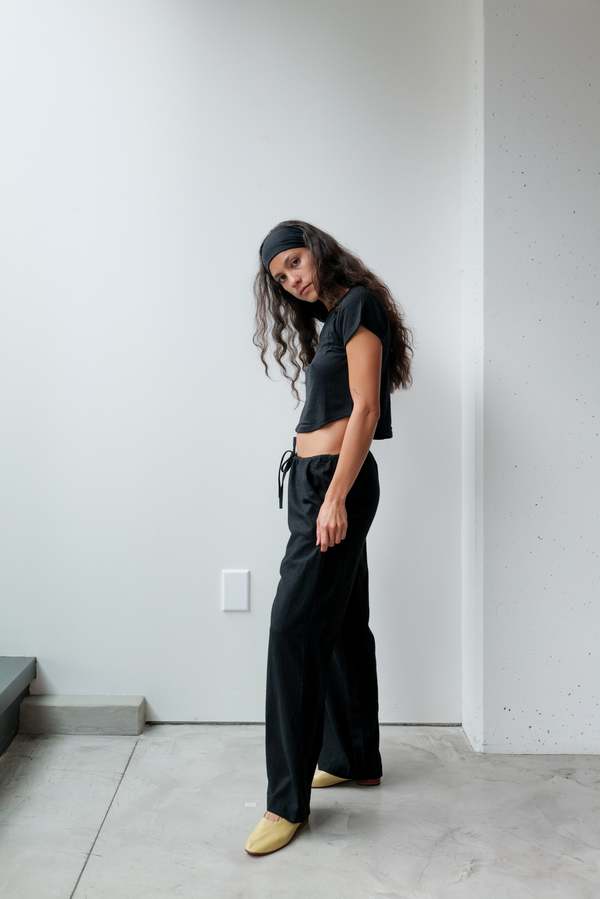 at Dawn. Silk Drawstring Pant