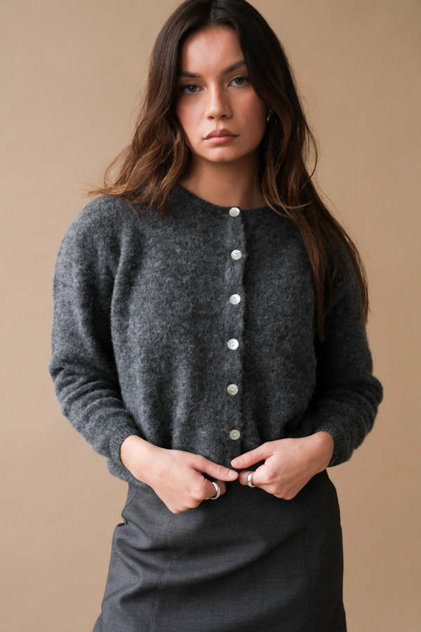 American Vintage Vito Cardigan - Steel