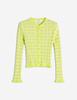 Maison Kitsuné Model OW00503KT11200149 Sweater - Chartreuse - Thumbnail 1