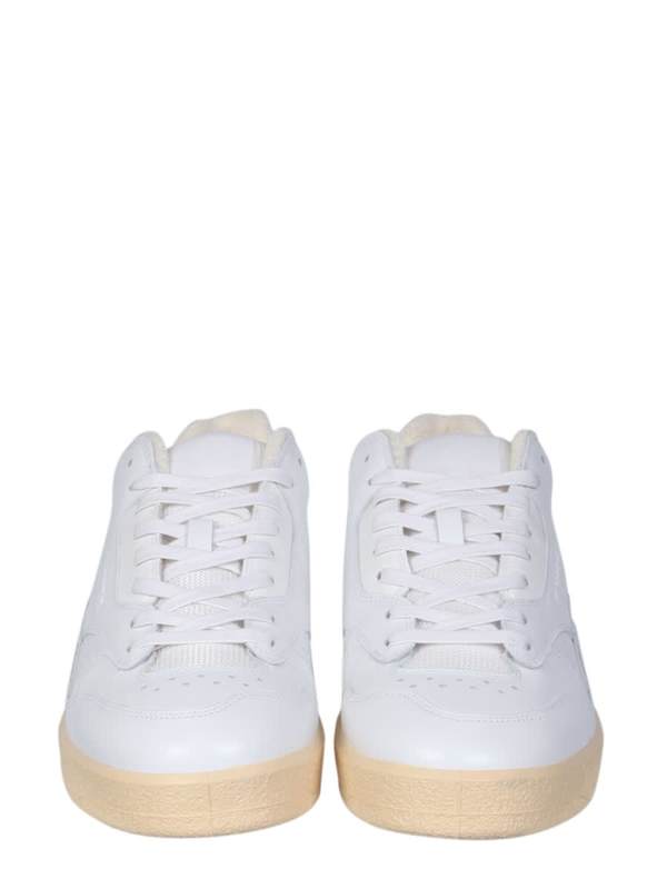 Jil Sander Low Leather Sneakers - White