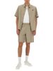 Fred Perry Cotton Bermuda Shorts - Beige - Thumbnail 2