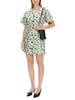 Ganni Mini Dress - Green - Thumbnail 2