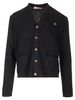 Vivienne Westwood V-neck Cardigan - Black - Thumbnail 1