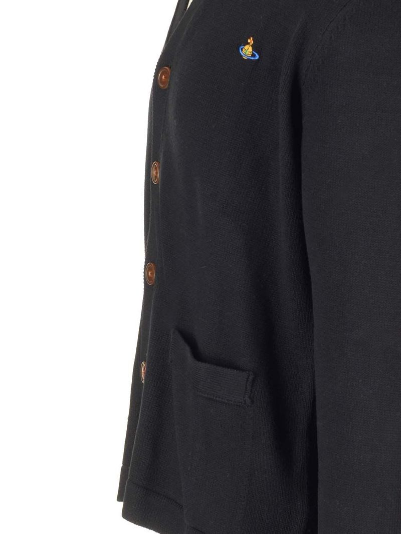Vivienne Westwood V-neck Cardigan - Black