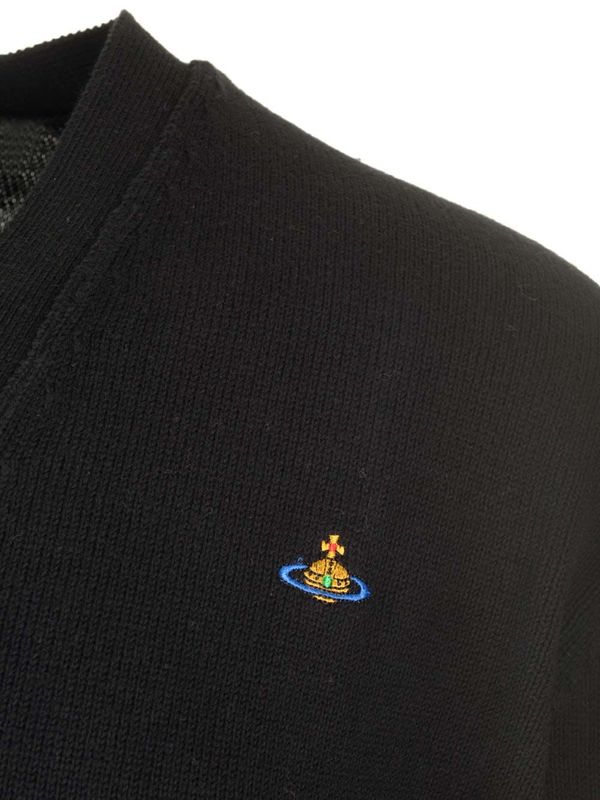 Vivienne Westwood V-neck Cardigan - Black