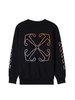 KIDS Off-White Arrow Rainbow Crewneck Sweatshirt - Black - Thumbnail 2