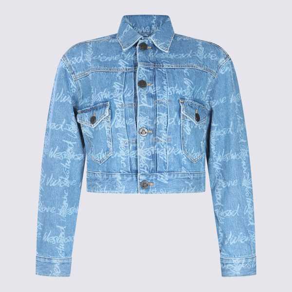 Vivienne Westwood Blue Cotton Casual Jacket - Denim Vivienne Westwood Blue Cotton Casual Jacket - Denim