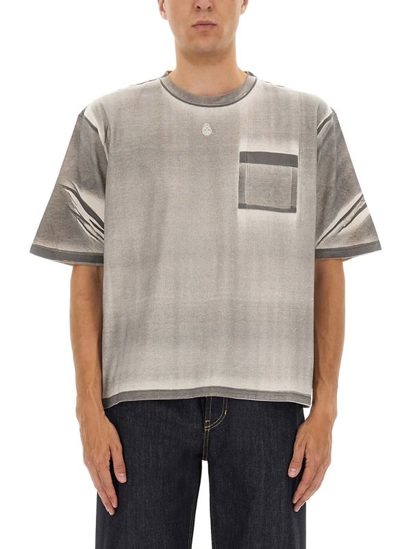Alexander McQueen Cropped T-shirt - Gray