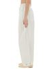 Jil Sander Wide Pants In Cotton Gabardine Pants - White - Thumbnail 4
