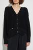MM6 Maison Margiela Cardigan With Wool Trim - Black - Thumbnail 3