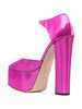 Giuseppe Zanotti Leather Plateau Pumps - Fuchsia - Thumbnail 3