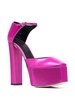Giuseppe Zanotti Leather Plateau Pumps - Fuchsia - Thumbnail 4