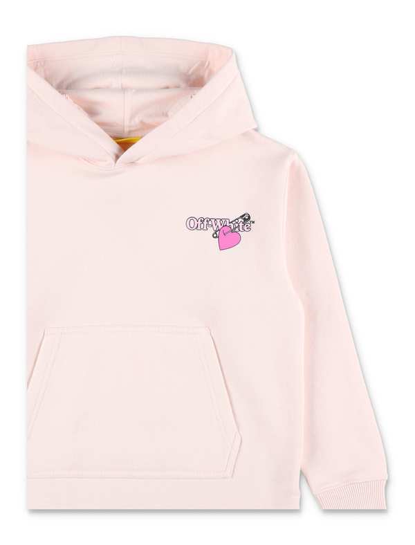 KIDS Off-White Pop Heart Hoodie - Rose