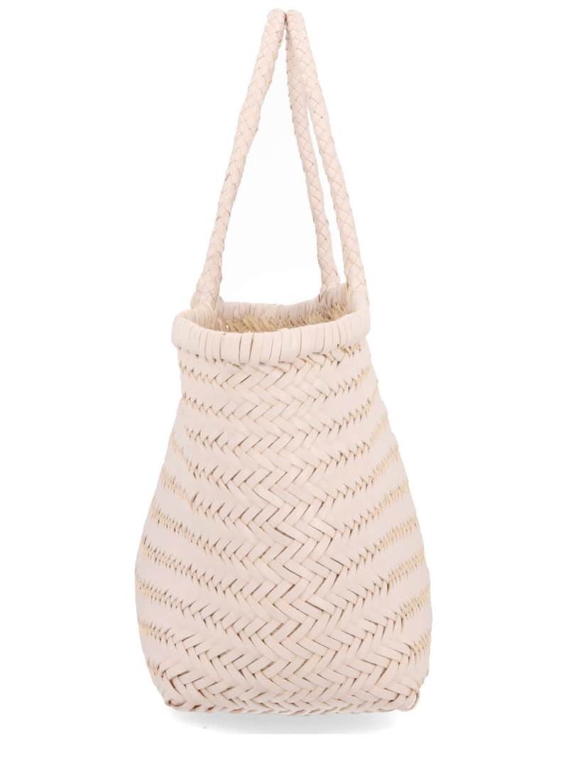 Dragon Diffusion Bamboo Triple Jump Big Bag Shoulder Bag - Beige