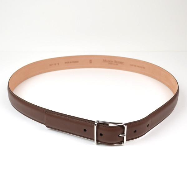 Maison Boinet - Classic Nappa Leather Belt - Brown | Garmentory